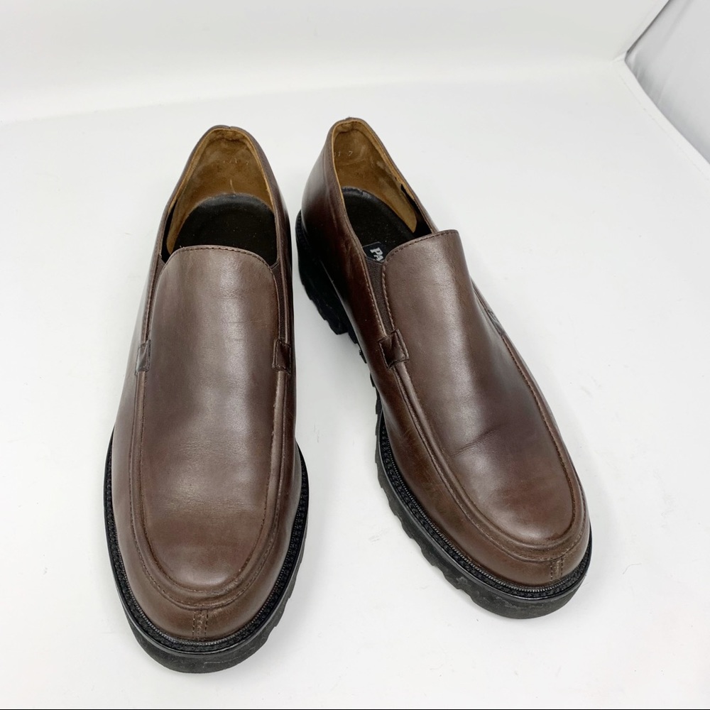 Paul Green comfort brown leather loafers UK7